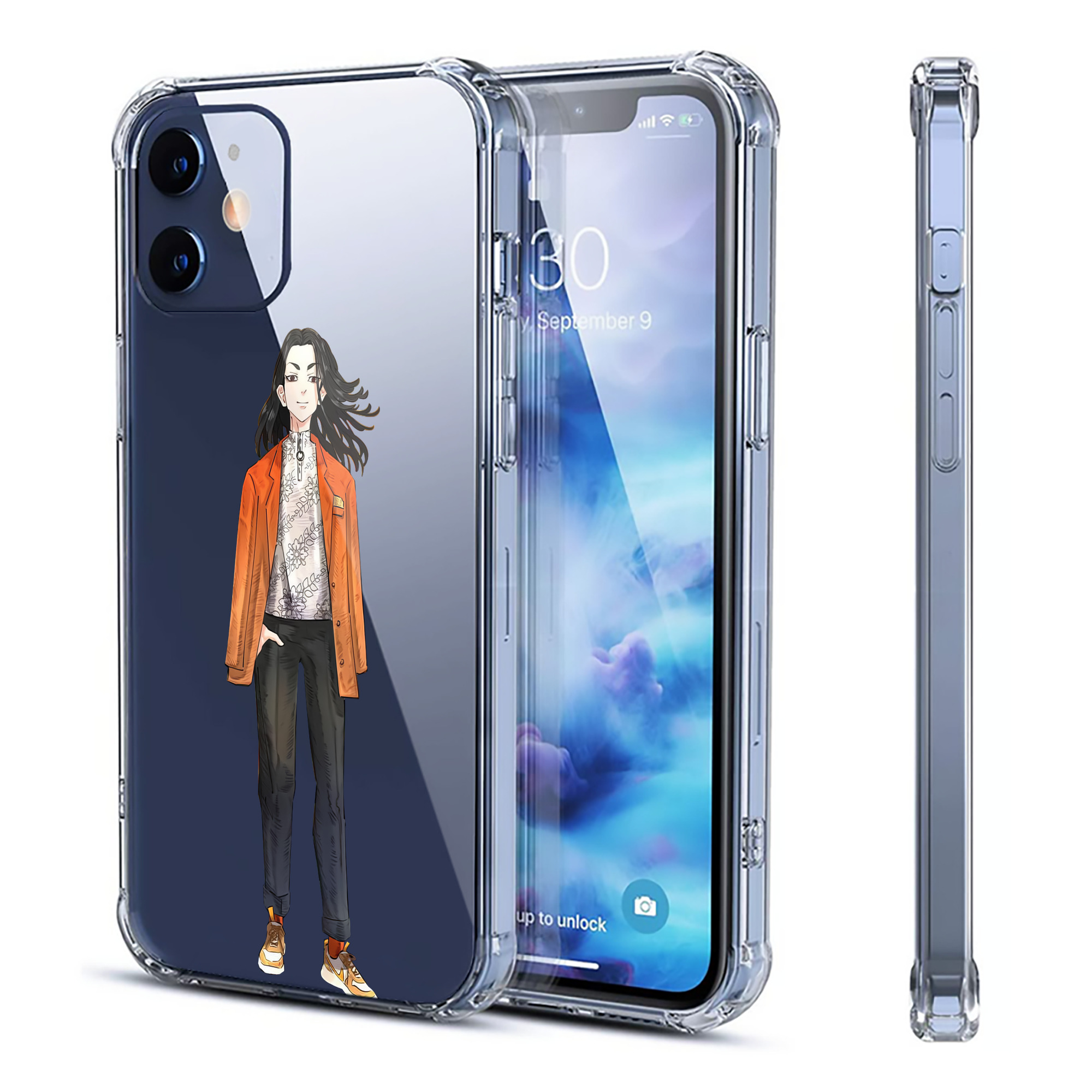（画像用） 東京リベンジャーズ Tokyo Revengers 【iPhone 12シリーズ対応】透明スマホケース（クリアソフトケース）